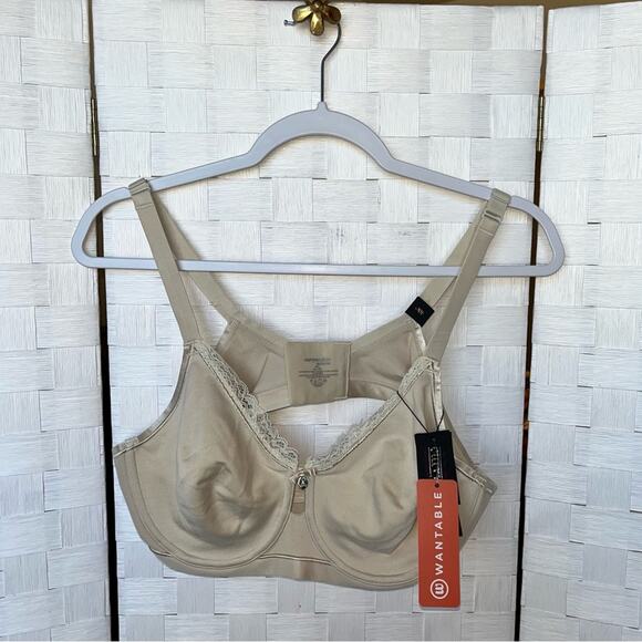 Curvy Couture Cotton Luxe Unlined Underwire Bra In Natural Size 40C NWT Wantable - Picture 2 of 8